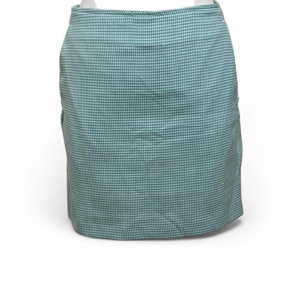 Urban Outfitters Mint Green Gingham Plaid Women's Retro Mini Skirt - Medium